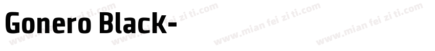 Gonero Black字体转换